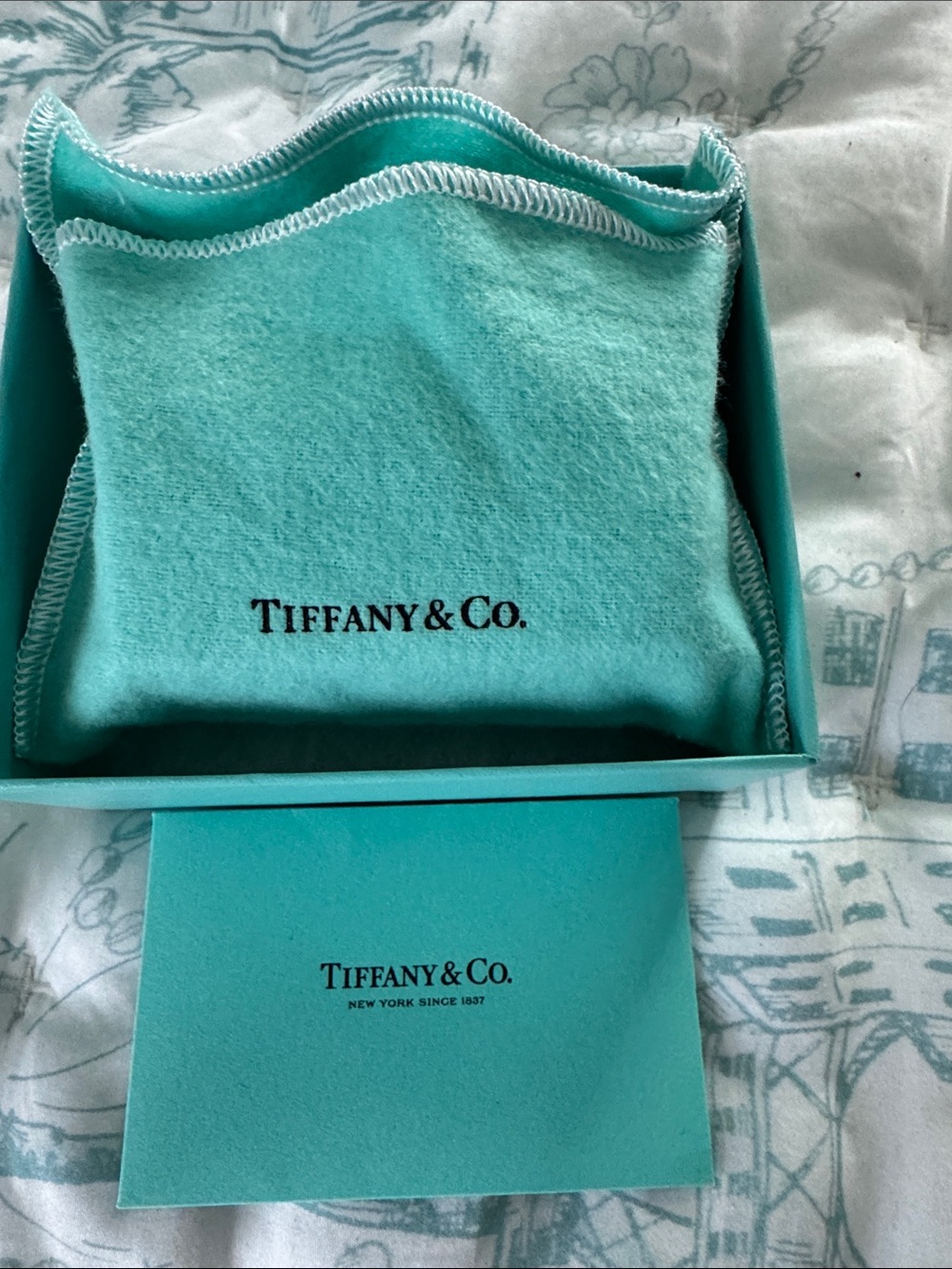 Authentic Tiffany Blue Tiffany T Nano Micro Leather Bag Pouch Purse Charm - Picture 6 of 6